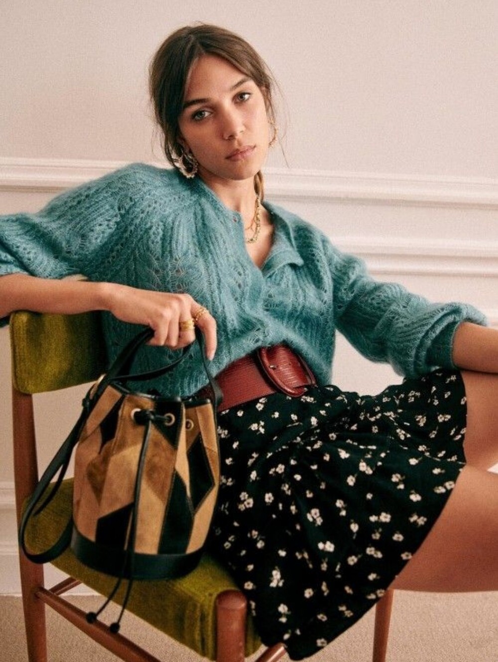 Carolina ruffled mini skirt from Sézane